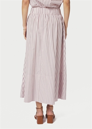 Yara long double stripe skirt Rose Neo Noir 